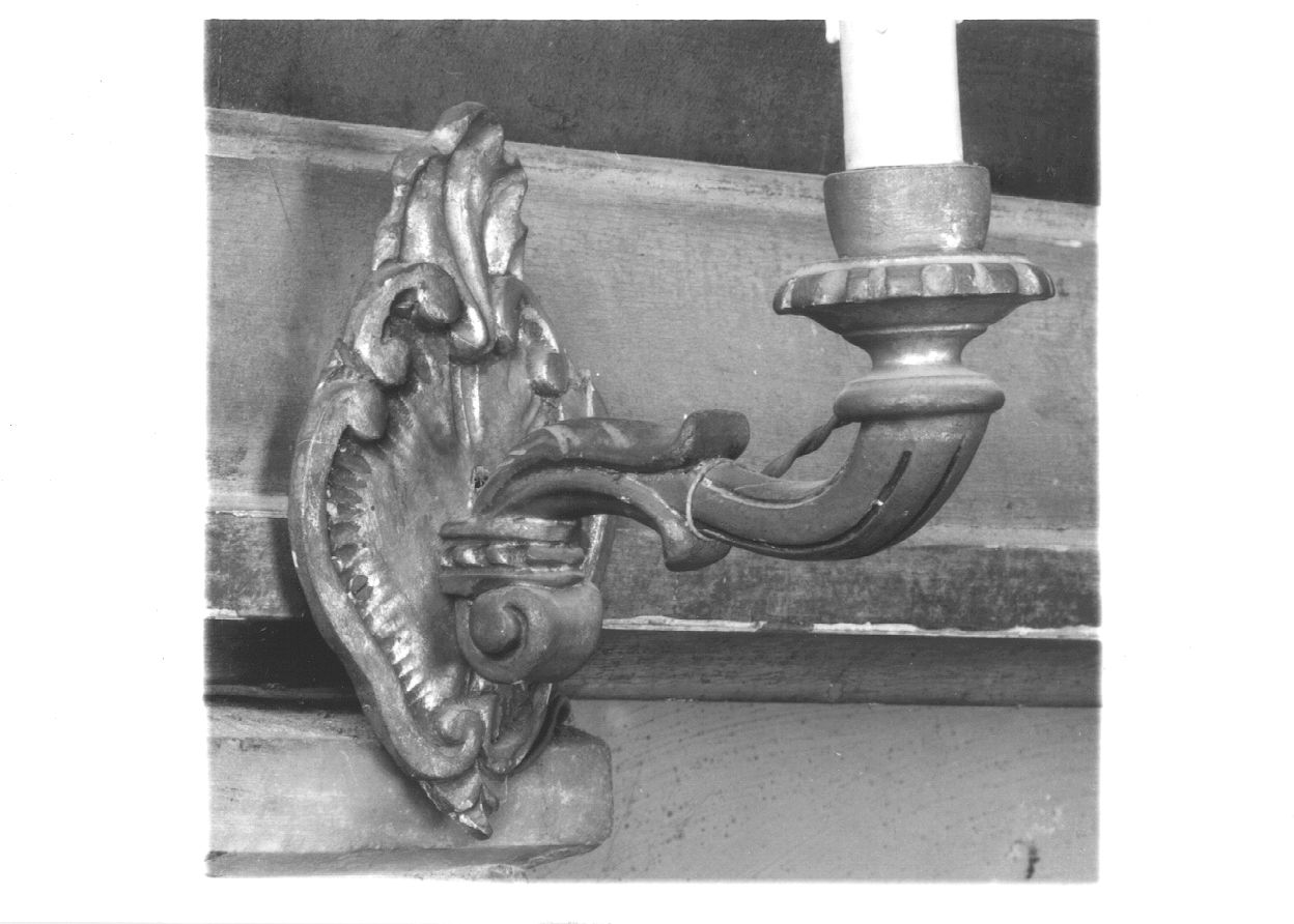 braccio di candelabro, serie - bottega piemontese (seconda metà sec. XIX)