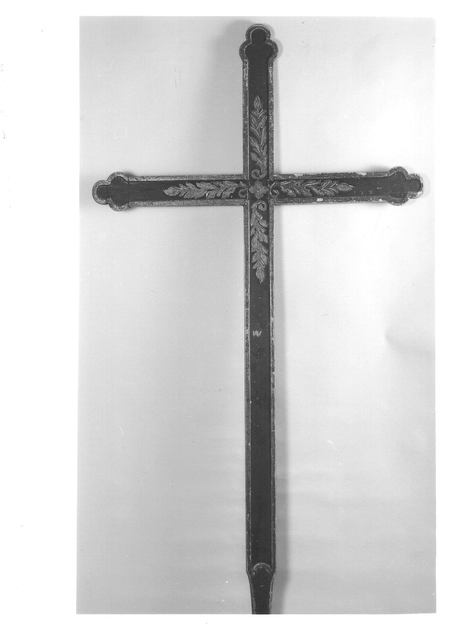 croce di corona di rosario, opera isolata - bottega piemontese (sec. XIX)