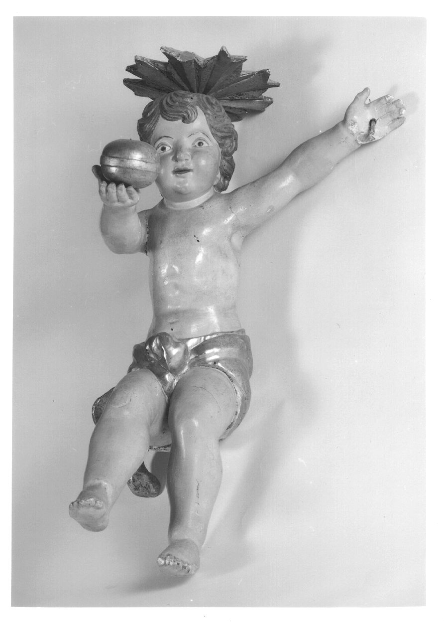 Gesù Bambino (statua, elemento d'insieme) - bottega piemontese (sec. XVIII)