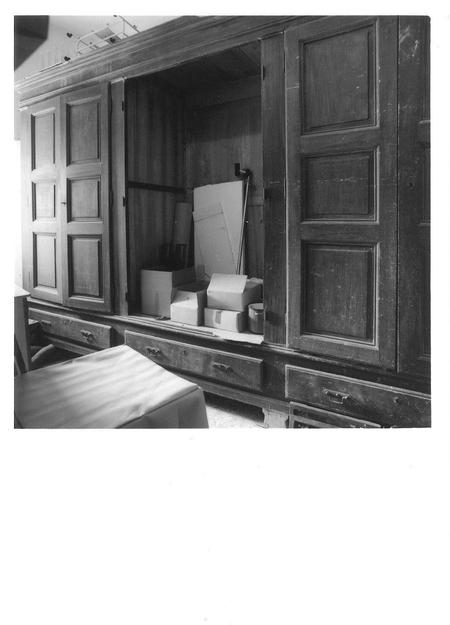 armadio da sacrestia, opera isolata - bottega piemontese (seconda metà sec. XIX)