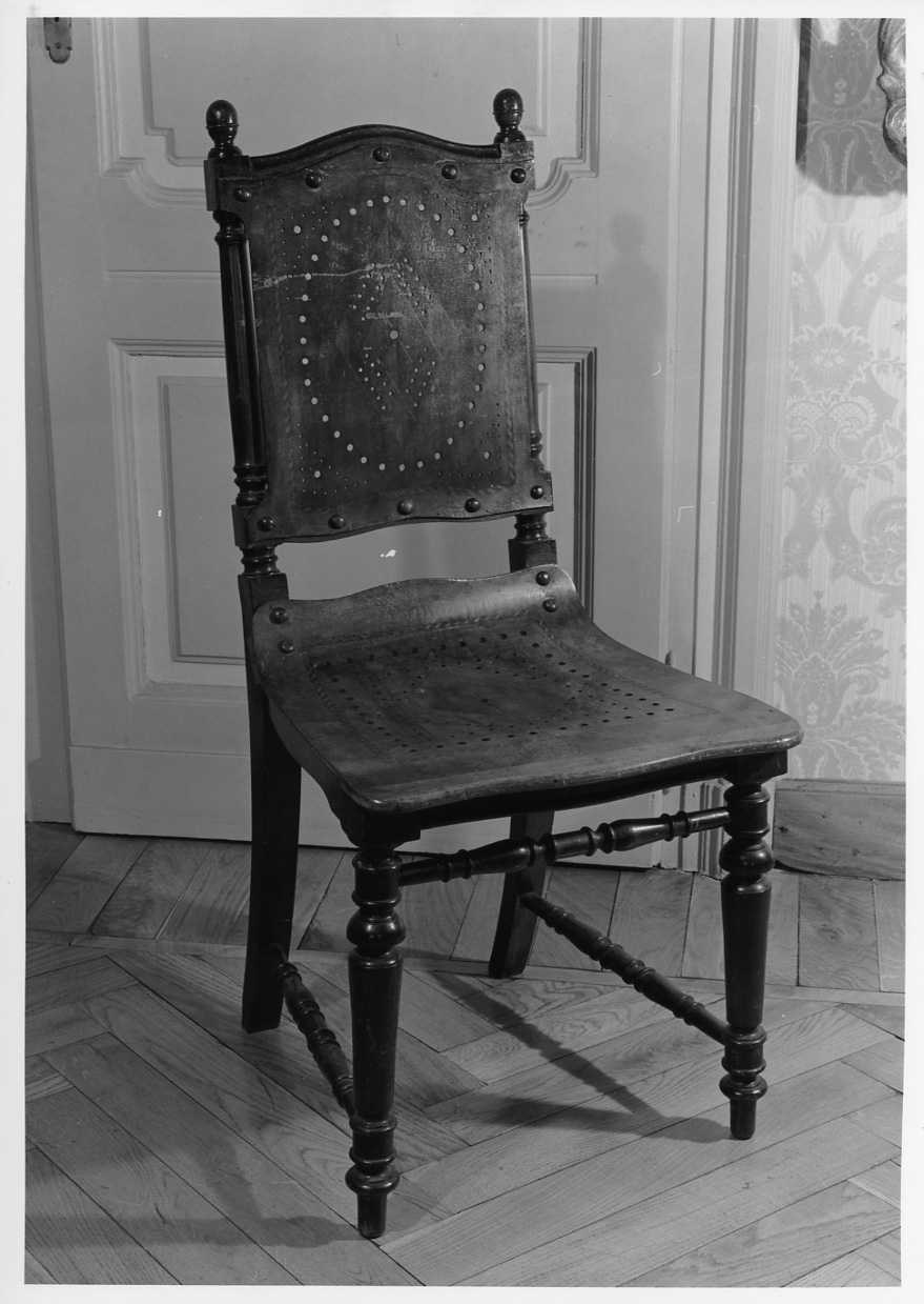 sedia, serie - bottega piemontese (fine/ inizio secc. XIX/ XX)