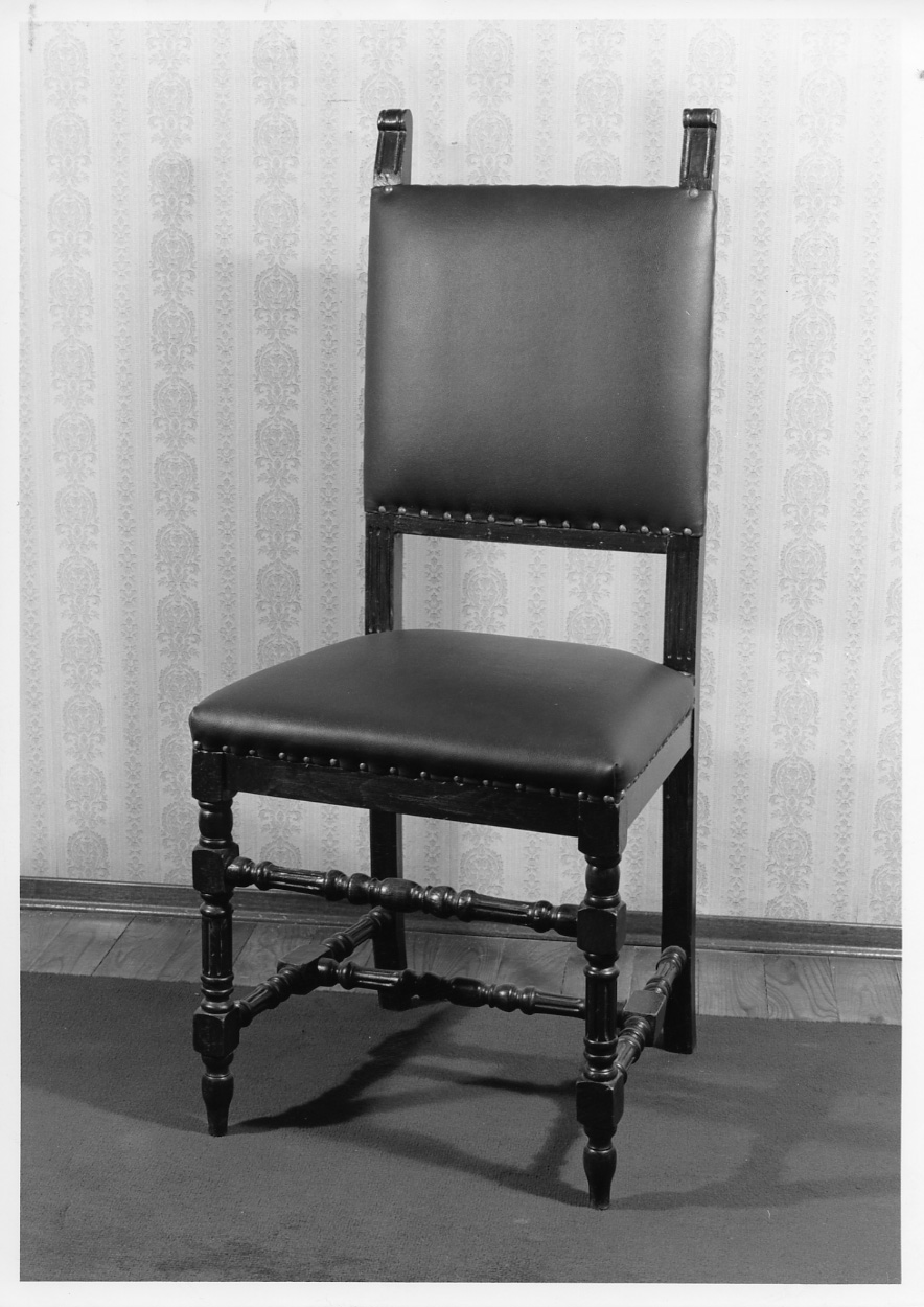 sedia, elemento d'insieme - ambito piemontese (fine sec. XIX)