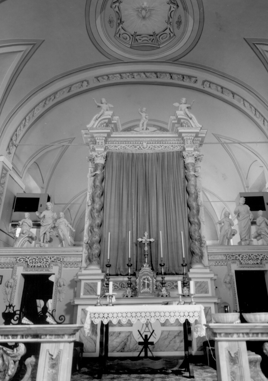 altare maggiore, insieme - bottega piemontese (prima metà sec. XVII)