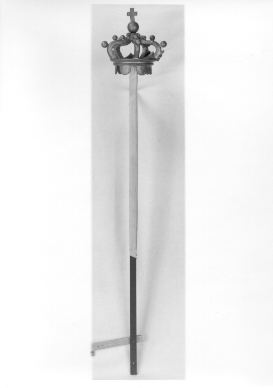 corona da statua, opera isolata - bottega piemontese (seconda metà sec. XIX)