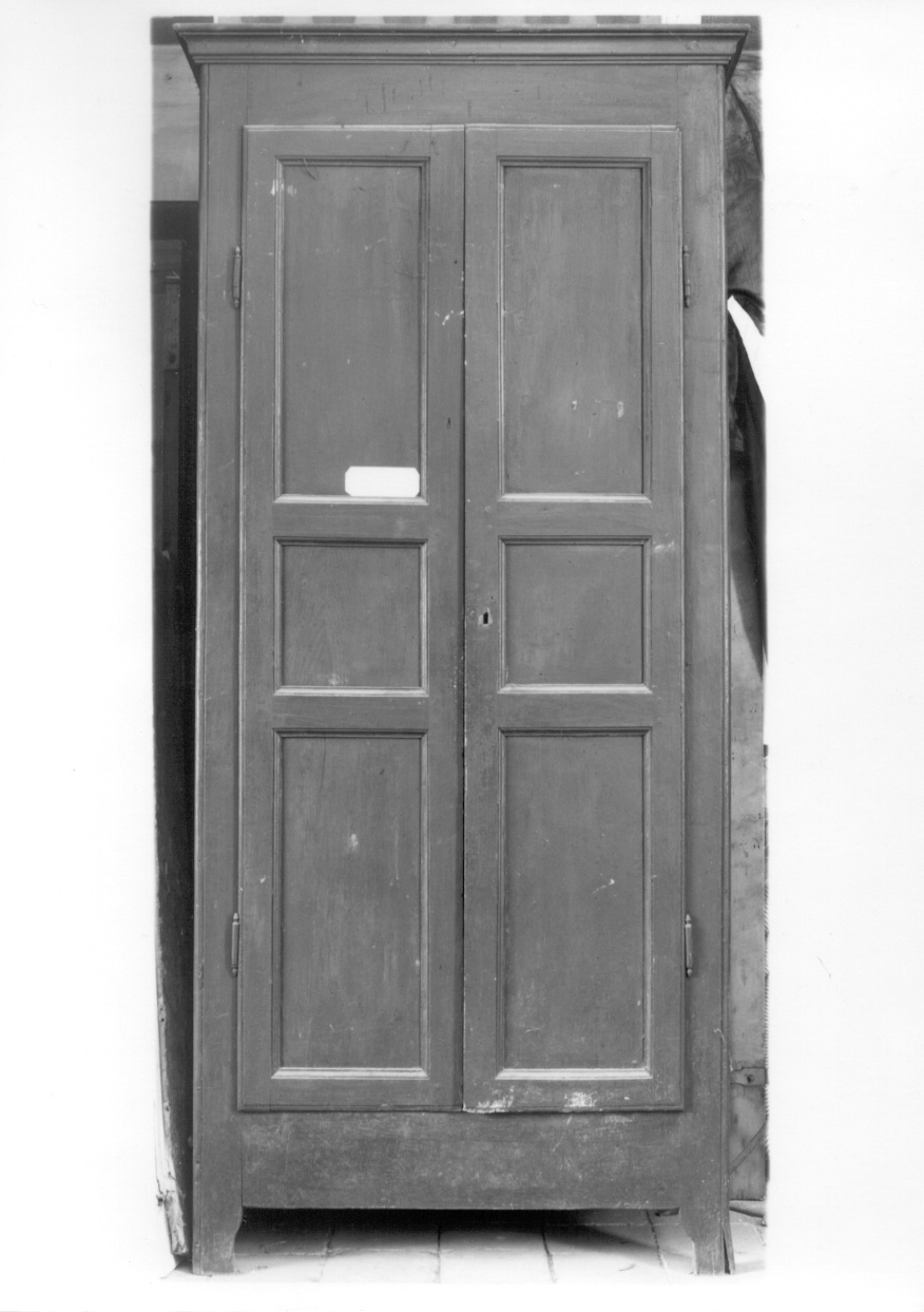armadio, opera isolata - bottega piemontese (seconda metà sec. XIX)