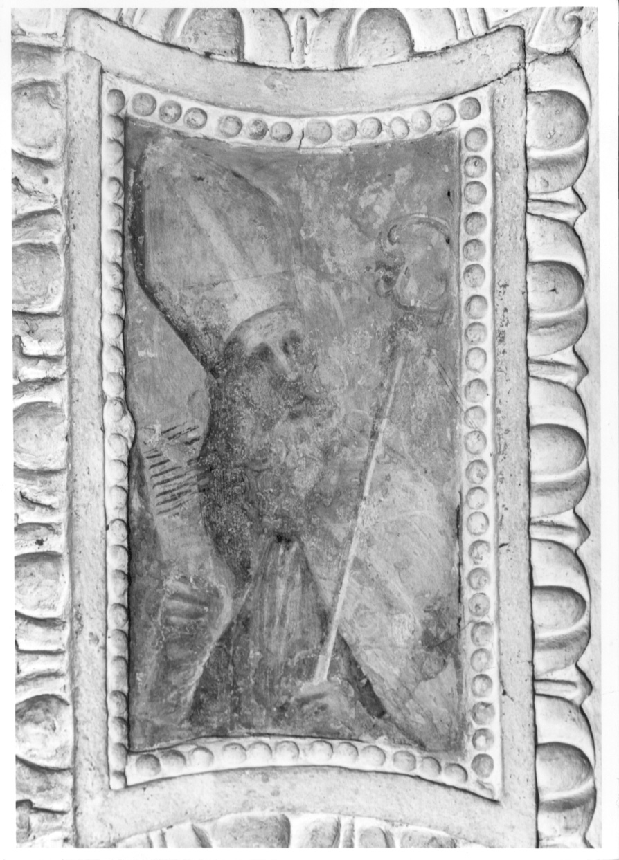 San Biagio (dipinto murale, elemento d'insieme) di Della Rovere Giovanni Mauro detto Fiamminghino (e aiuti) (inizio sec. XVII)
