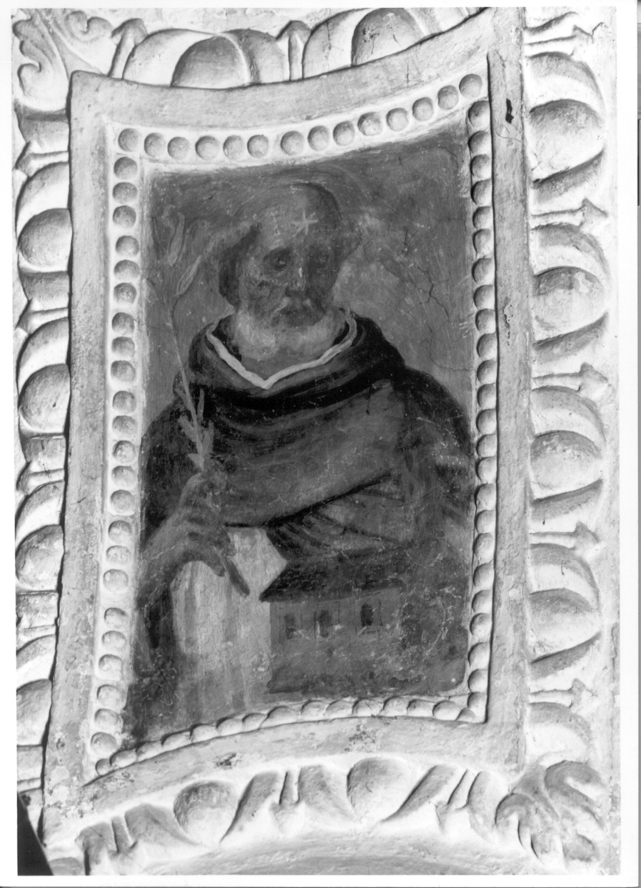 San Domenico (dipinto murale, elemento d'insieme) di Della Rovere Giovanni Mauro detto Fiamminghino (e aiuti) (inizio sec. XVII)