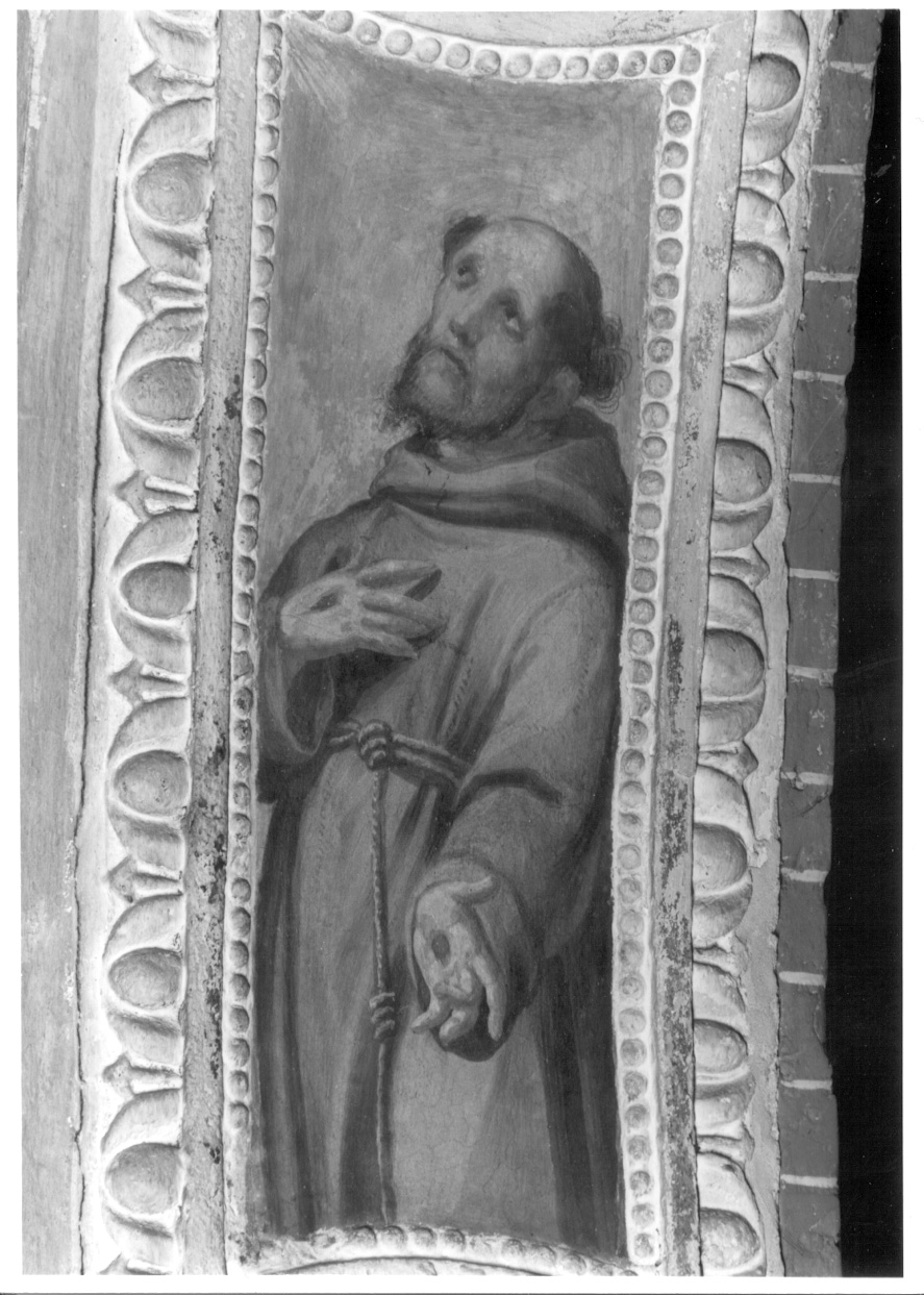 San Francesco d'Assisi (dipinto murale, elemento d'insieme) di Della Rovere Giovanni Mauro detto Fiamminghino (e aiuti) (inizio sec. XVII)