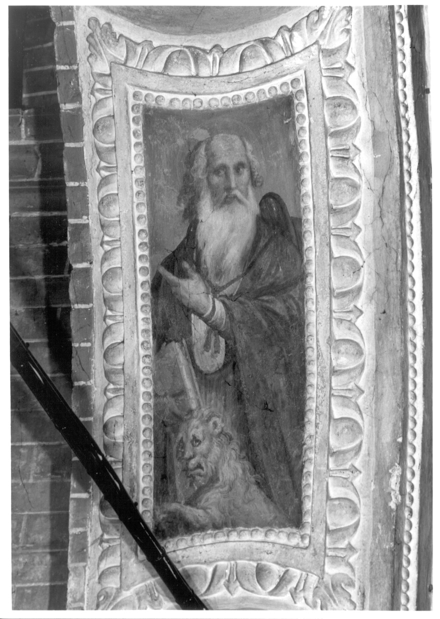 San Girolamo (dipinto murale, elemento d'insieme) di Della Rovere Giovanni Mauro detto Fiamminghino (e aiuti) (inizio sec. XVII)