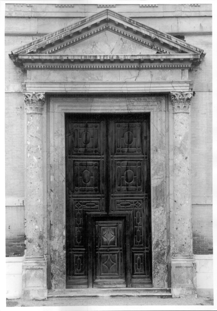 portale, opera isolata di Giannozzo Giovanni Antonio, Degli Albani Ludovico (terzo quarto sec. XVI)