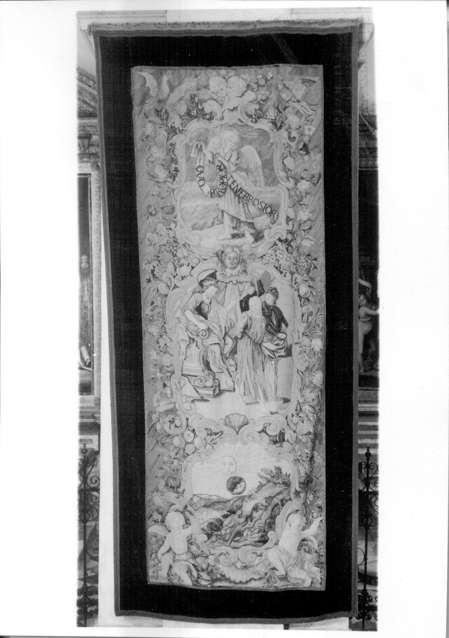 Cristo davanti a Erode (parato da chiesa, opera isolata) - manifattura lombardo-piemontese (inizio sec. XVII)