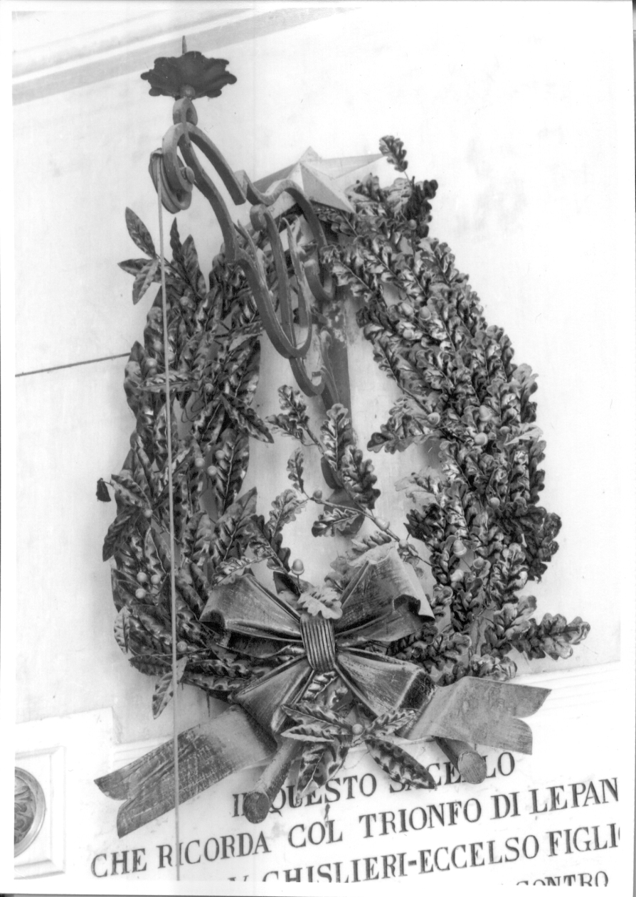 corona di fiori, opera isolata - ambito piemontese (primo quarto sec. XX)