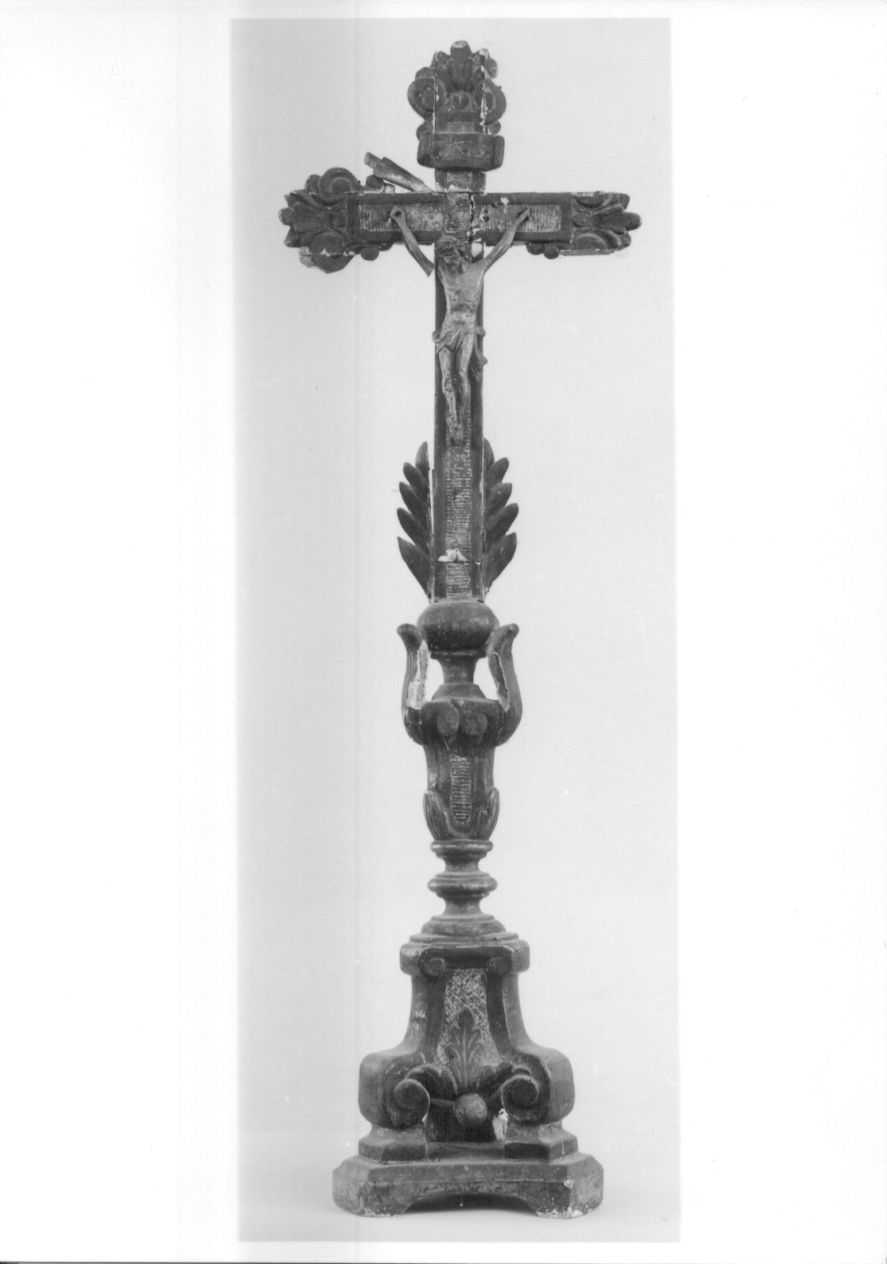 Cristo crocifisso dolente (croce d'altare, opera isolata) - ambito piemontese (seconda metà sec. XVIII)