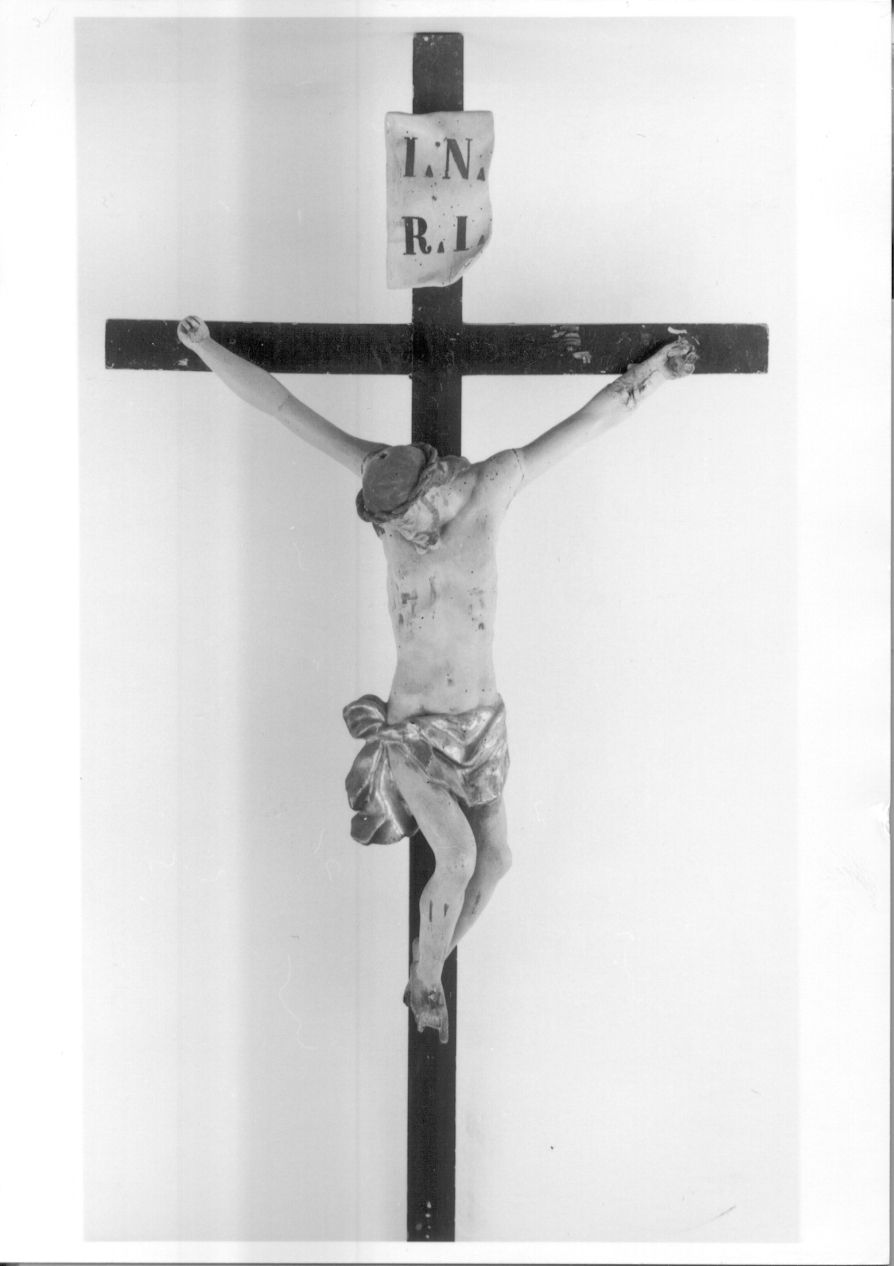 Cristo crocifisso dolente (crocifisso, opera isolata) - ambito piemontese (sec. XVII)