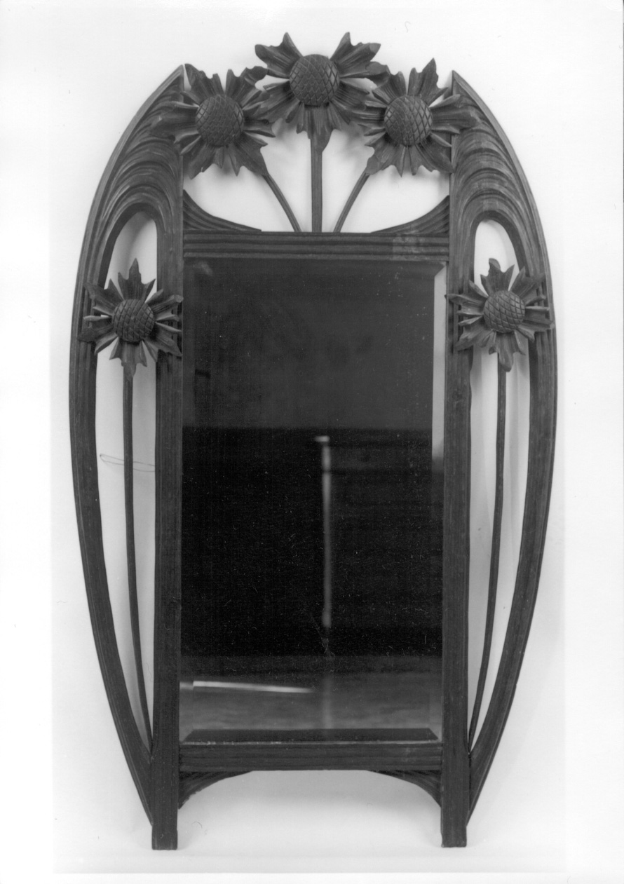 specchio, opera isolata - bottega piemontese (primo quarto sec. XX)
