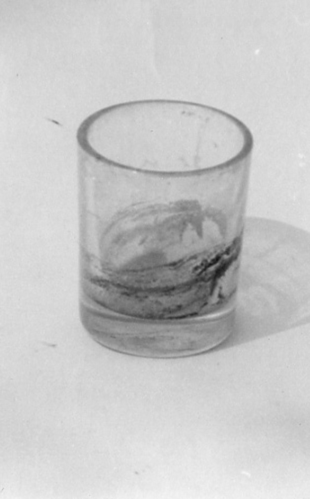 bicchiere da vino - ambito astigiano (sec. XX)