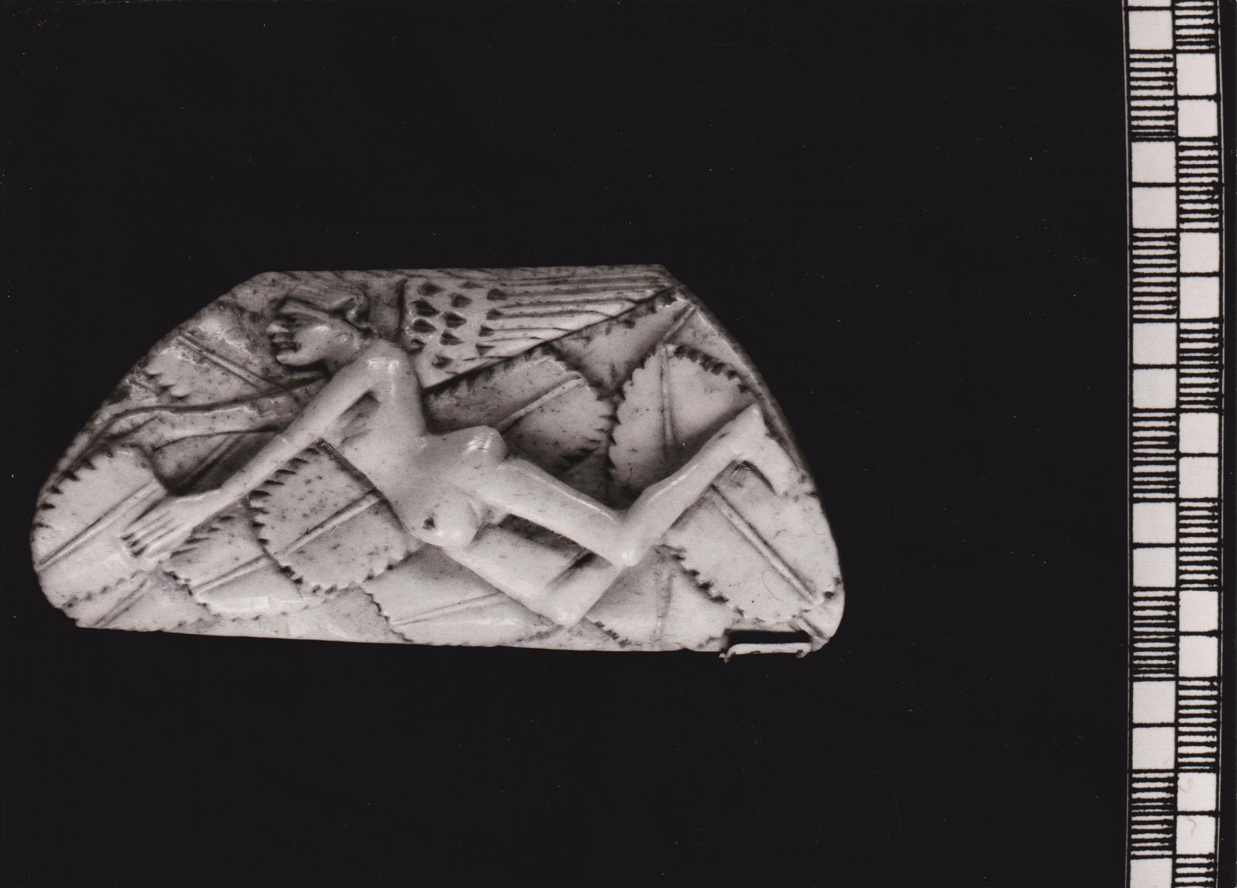 placchetta di cofanetto, elemento d'insieme di bottega degli Embriachi (attribuito) - ambito Italia settentrionale (primo quarto XV)