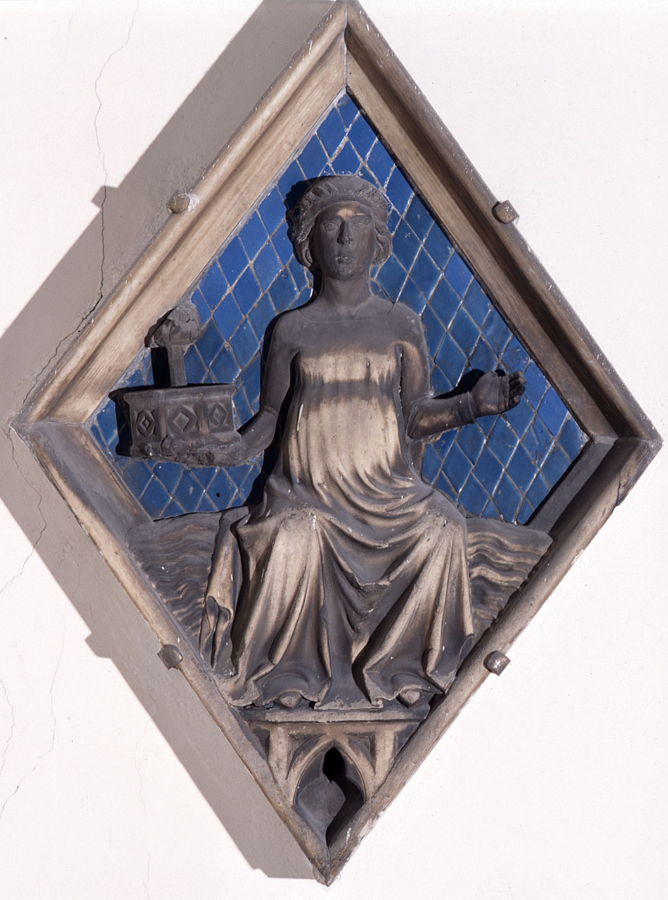 allegoria della Luna (rilievo) di Andrea Pisano (cerchia) (secondo quarto sec. XIV)