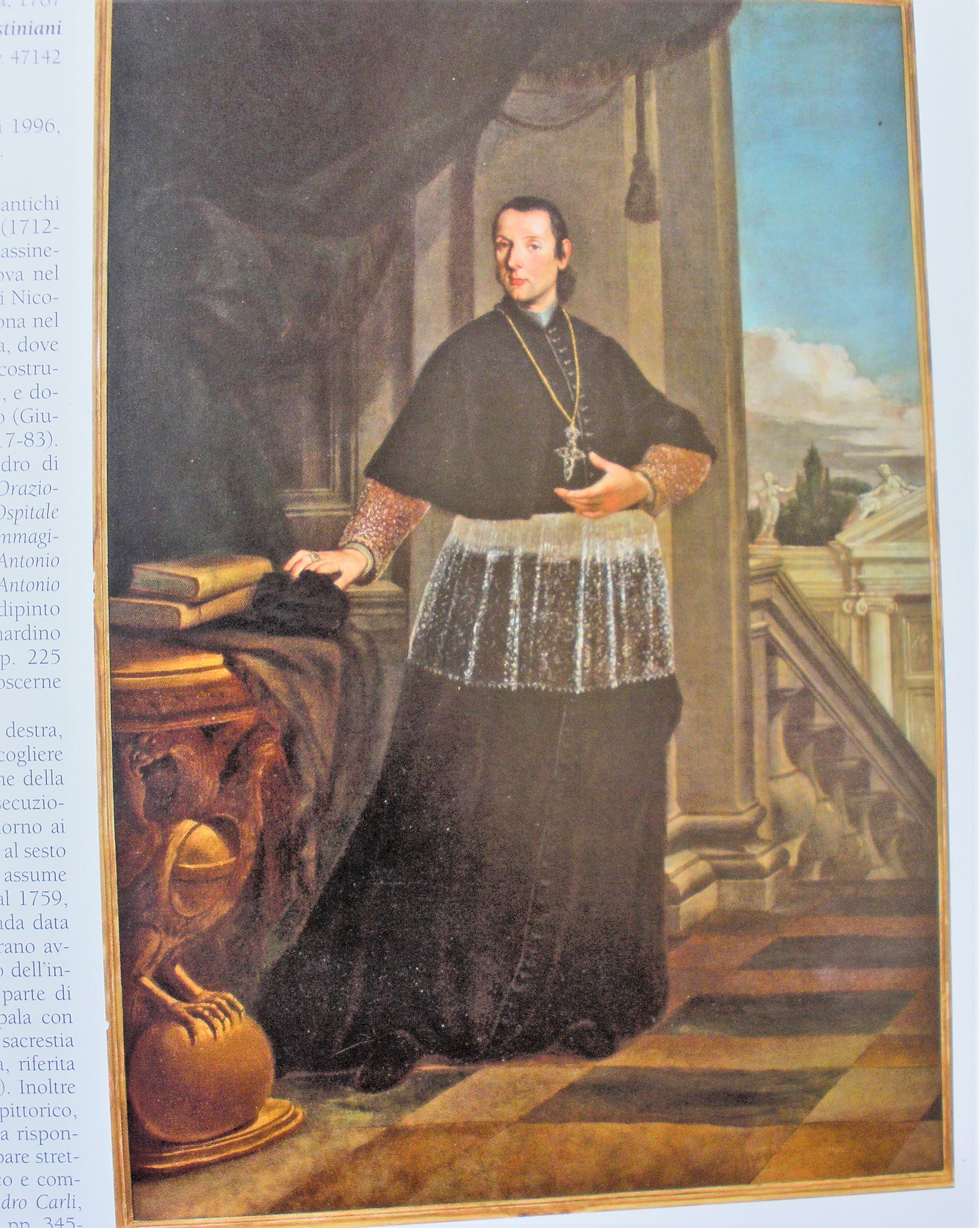 Ritratto del vescovo Nicolò Antonio Giustiniani (dipinto, opera isolata) di Lorenzi, Francesco (attribuito) (terzo quarto sec. XVIII)