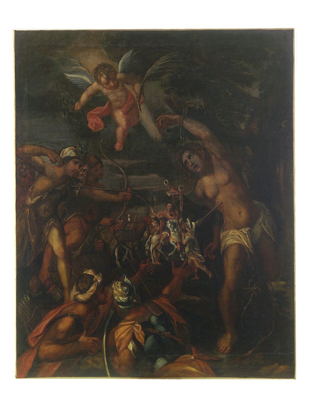 martirio di San Sebastiano (dipinto) - ambito italiano (sec. XVII)