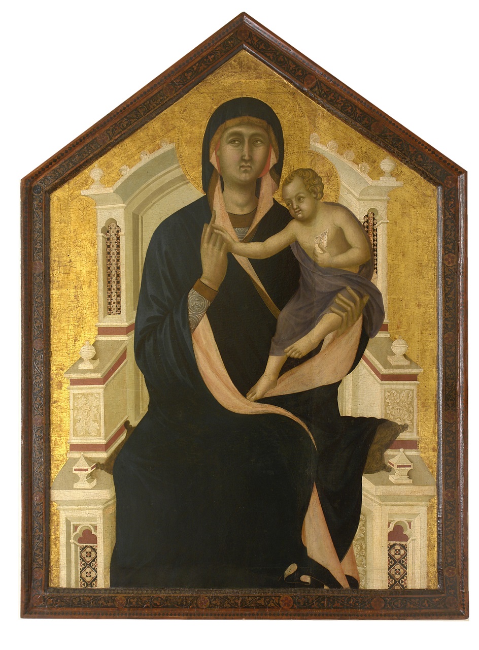 Madonna con Bambino in trono (dipinto) di Maestro degli Albertini (inizio sec. XIV)