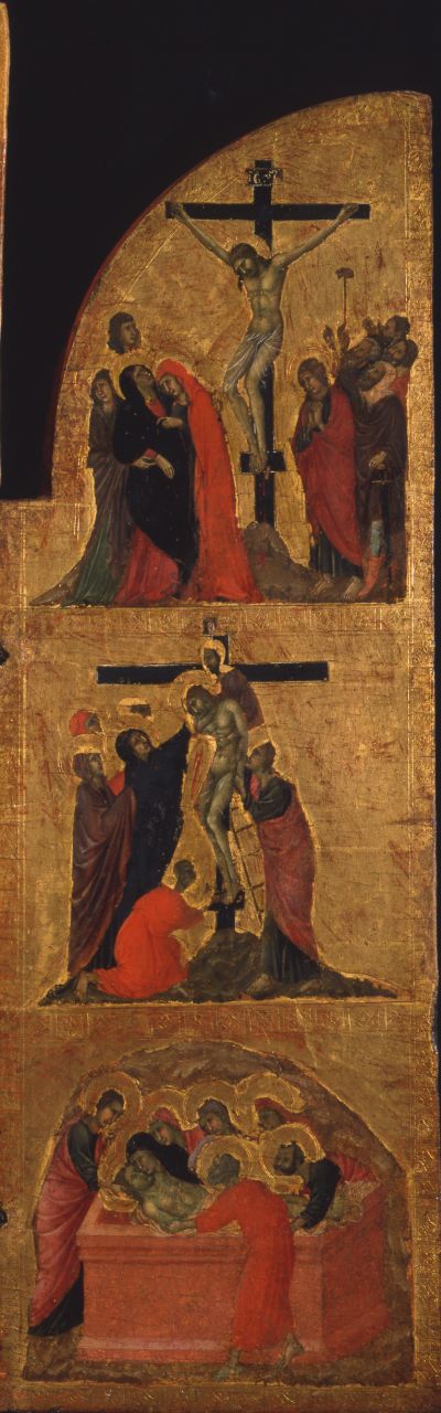 deposizione di Cristo dalla croce (anta di trittico, elemento d'insieme) di Duccio di Boninsegna (e aiuti) (sec. XIV)