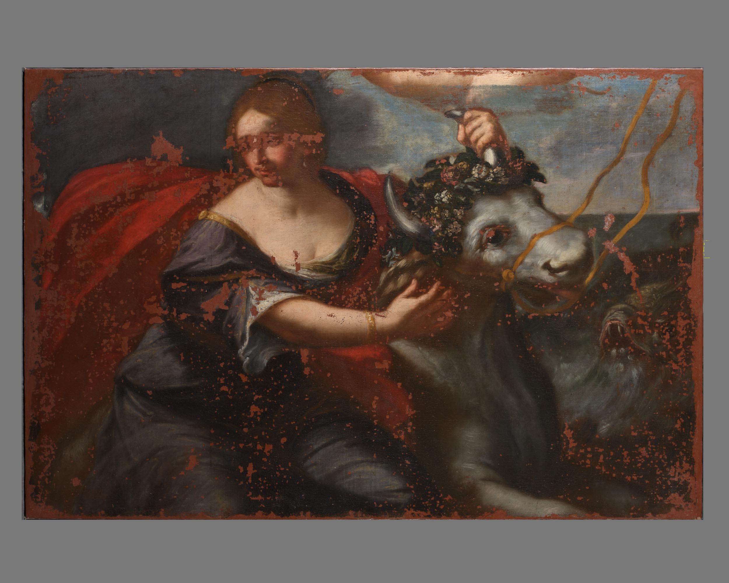 personaggi mitologici (dipinto, insieme) di Van Den Dyck Francesco (attribuito) - ambito bolognese (secc. XVII/ XVIII)