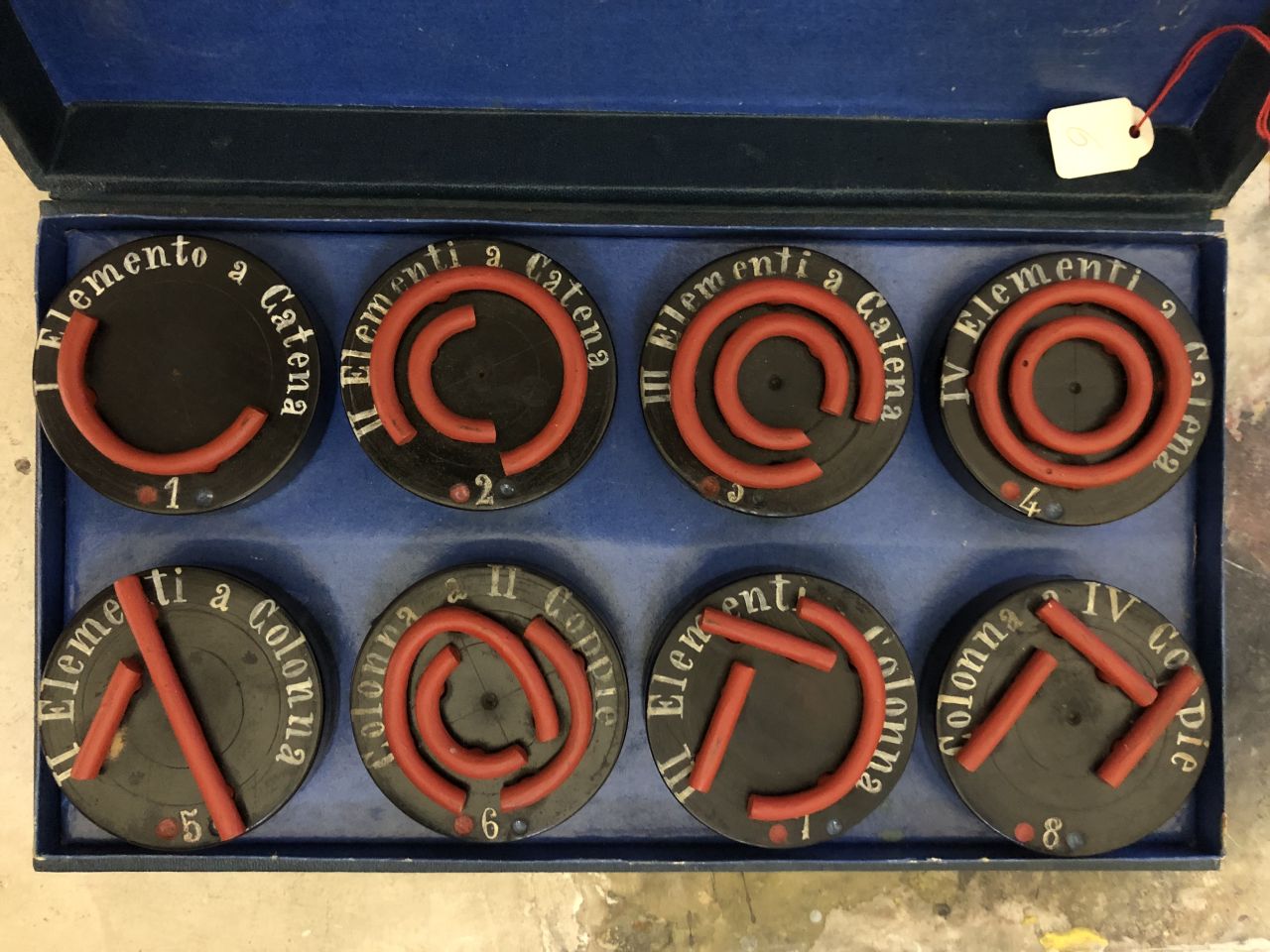 elementi, per conduzione elettrica (metà XIX)