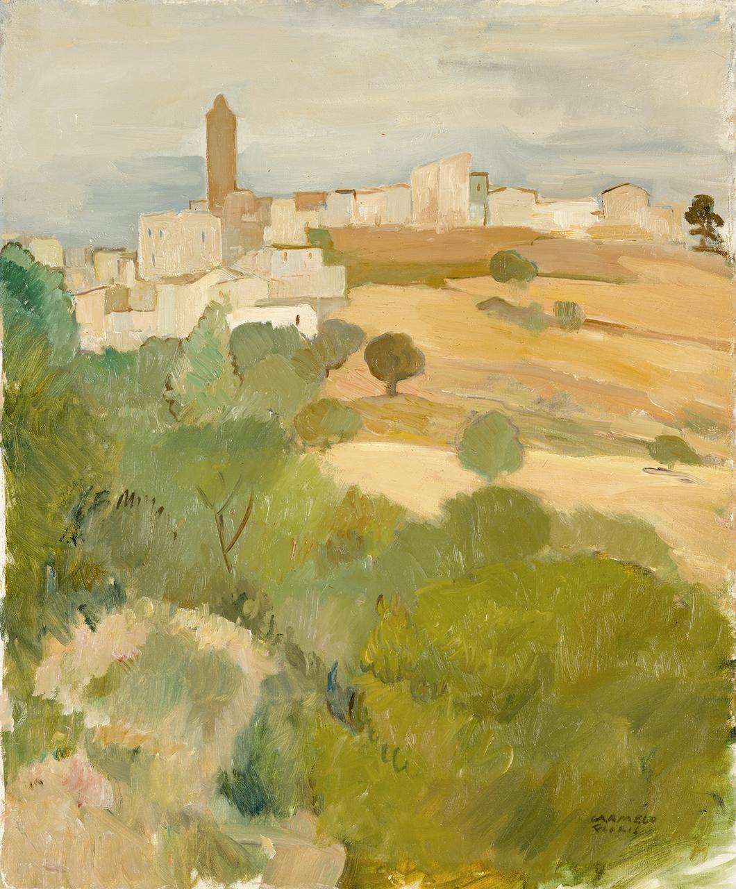 paesaggio (dipinto) di Floris Carmelo - ambito italiano (sec. XX)