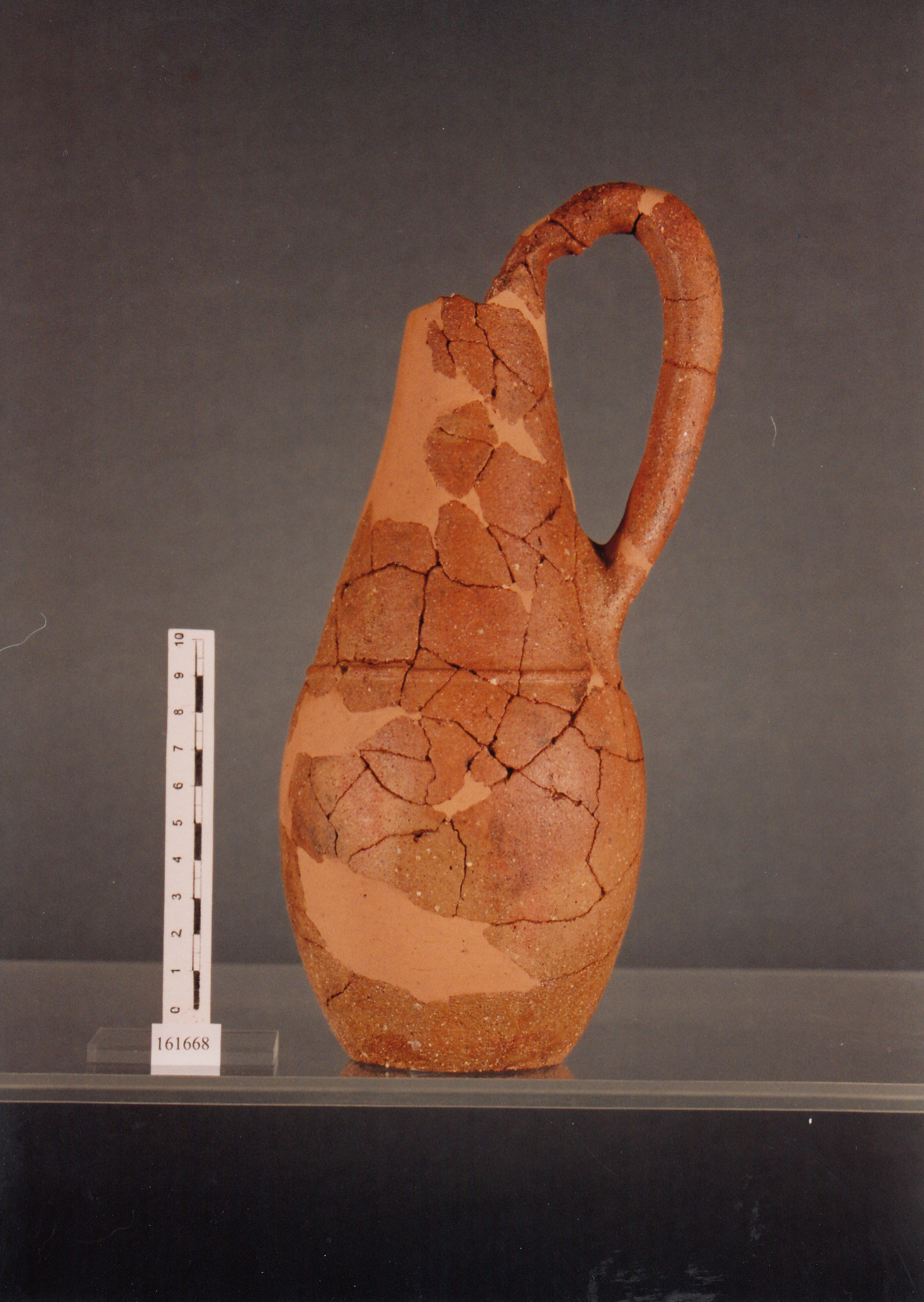 brocca, brocca bilobata - civiltà fenicia (prima metà VI sec. a.C)