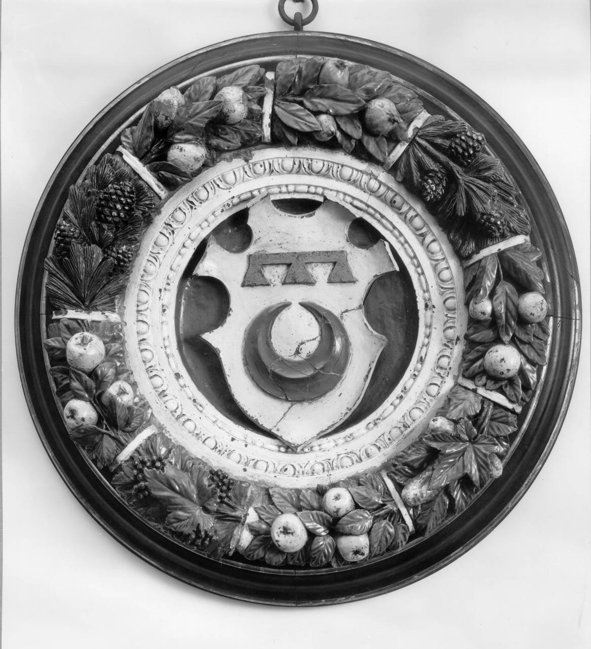 stemma gentilizio della famiglia Canigiani (rilievo) - manifattura fiorentina (fine/ inizio secc. XV/ XVI)