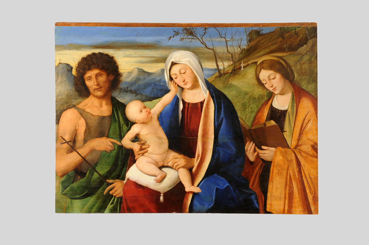 Madonna con Bambino e santi (dipinto, opera isolata) di Basaiti Marco (attribuito) - ambito veneziano (primo quarto sec. XVI)