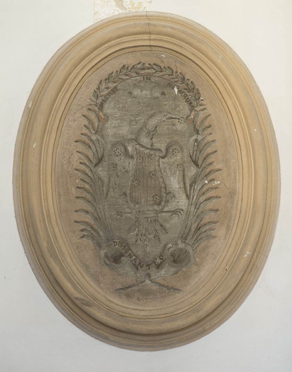 stemma (decorazione pittorica) - ambito modenese (sec. XVIII)
