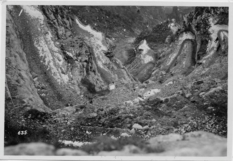 Val d'Astico - Monte Cengio - mulattiere - 1918 (positivo) di Marzocchi, Luigi (primo quarto XX)