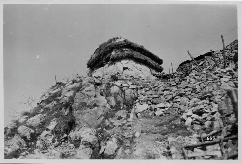 Monte Cengio - fortini - mascheramenti - 1918 (positivo) di Marzocchi, Luigi (primo quarto XX)
