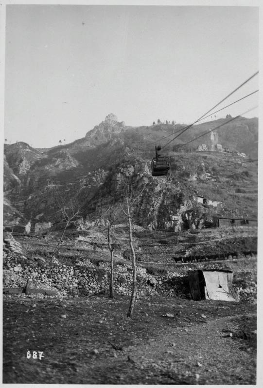 Monte Coviojo - teleferiche - 1918 (positivo) di Marzocchi, Luigi (primo quarto XX)