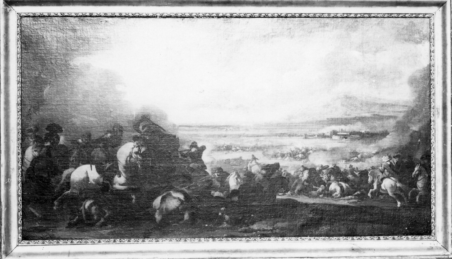 battaglia (dipinto) di Courtois Guillaume detto Borgognone (attribuito) (sec. XVII)