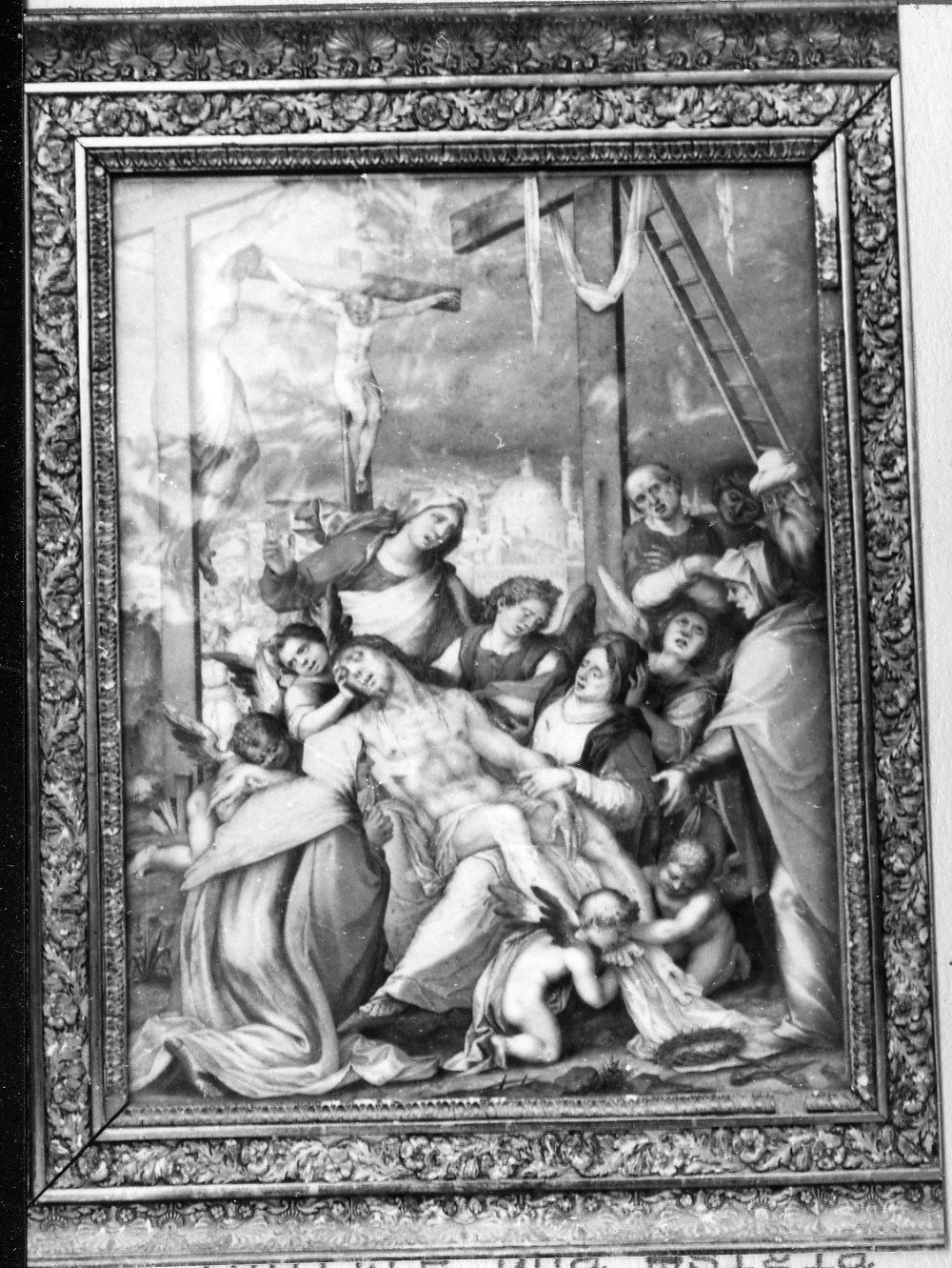 deposizione di Cristo dalla croce (dipinto) - ambito toscano (seconda metà sec. XVI)