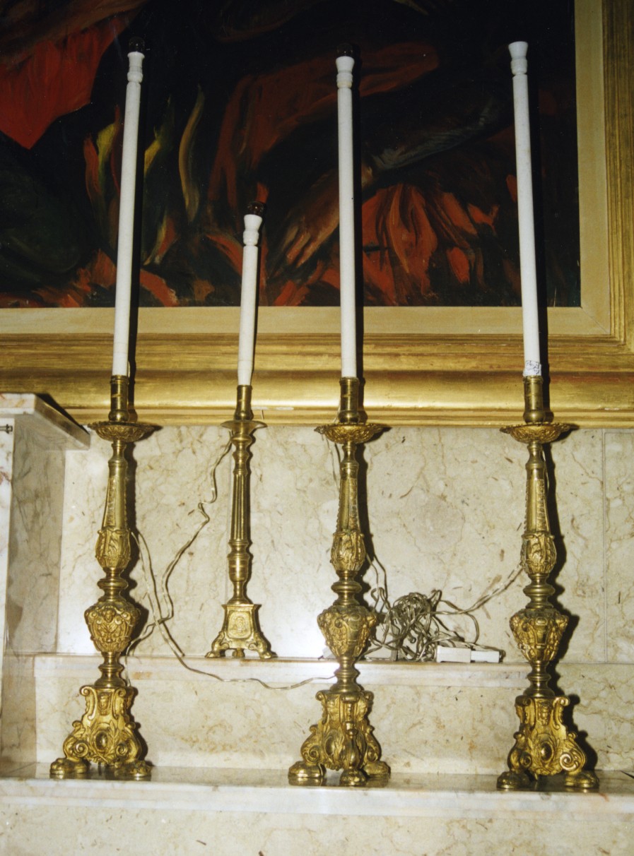 candelabro, serie - bottega italiana (fine sec. XIX)