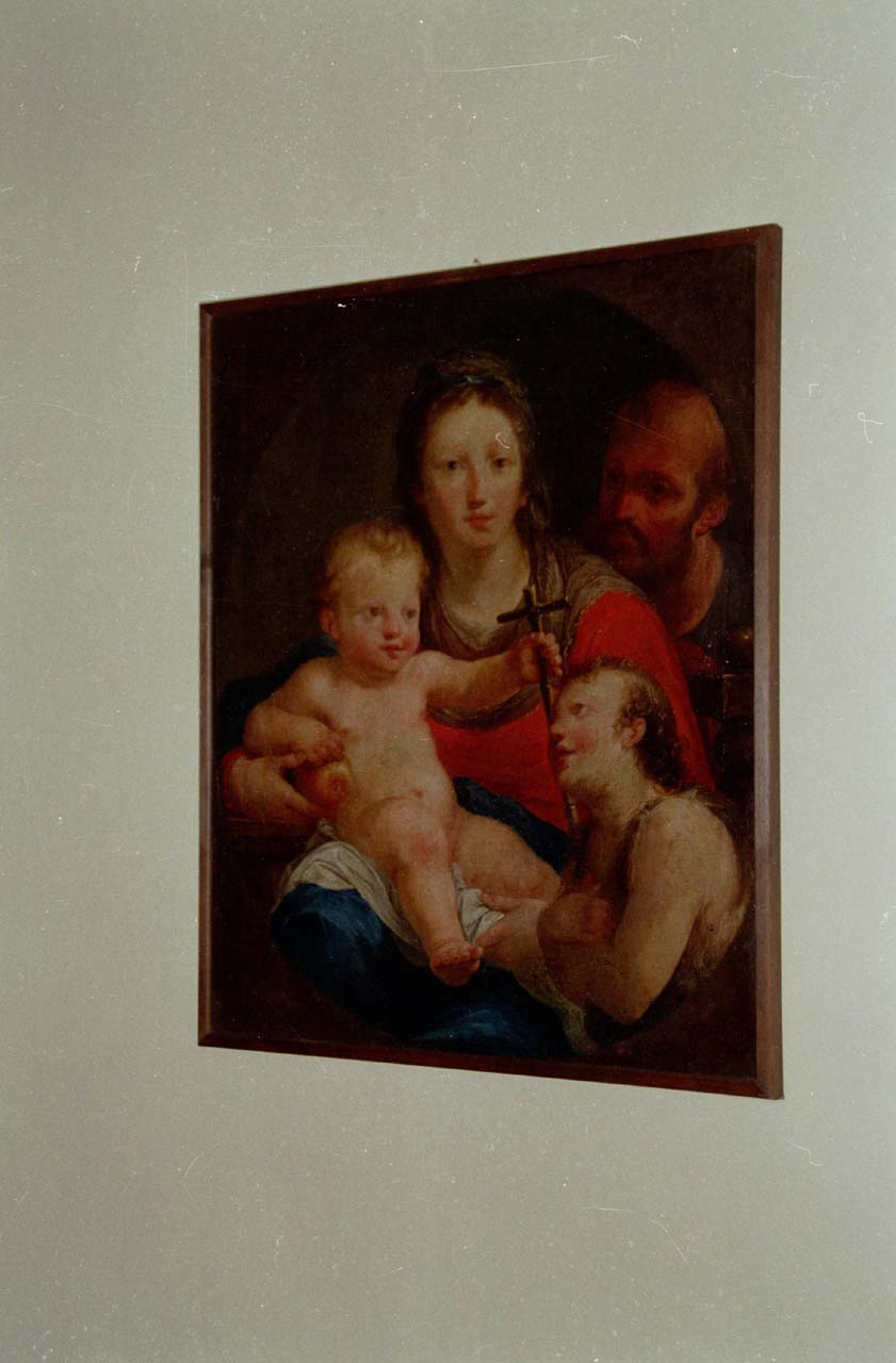 Sacra Famiglia con San Giovanni Battista bambino (dipinto) - ambito sardo iberico (seconda metà sec. XVII)