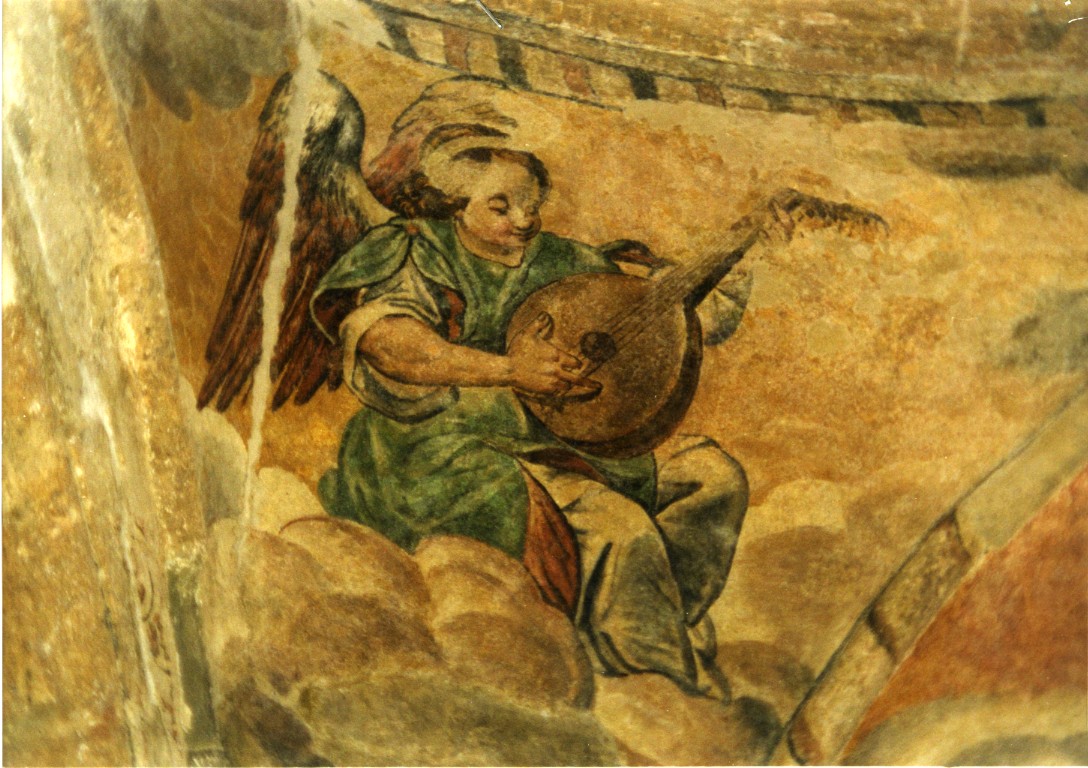 angelo musicante (dipinto, ciclo) di Ruffino Gerolamo (attribuito) (prima metà sec. XVIII)