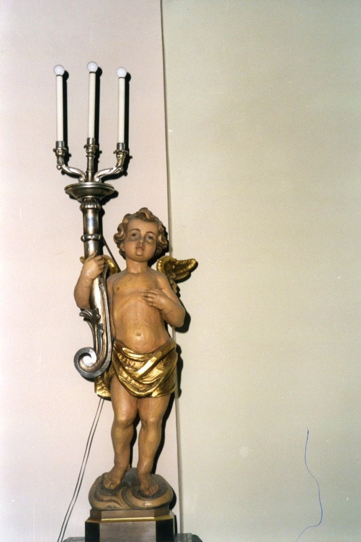angioletto reggicandelabro (scultura, serie) - ambito italiano (prima metà sec. XX)