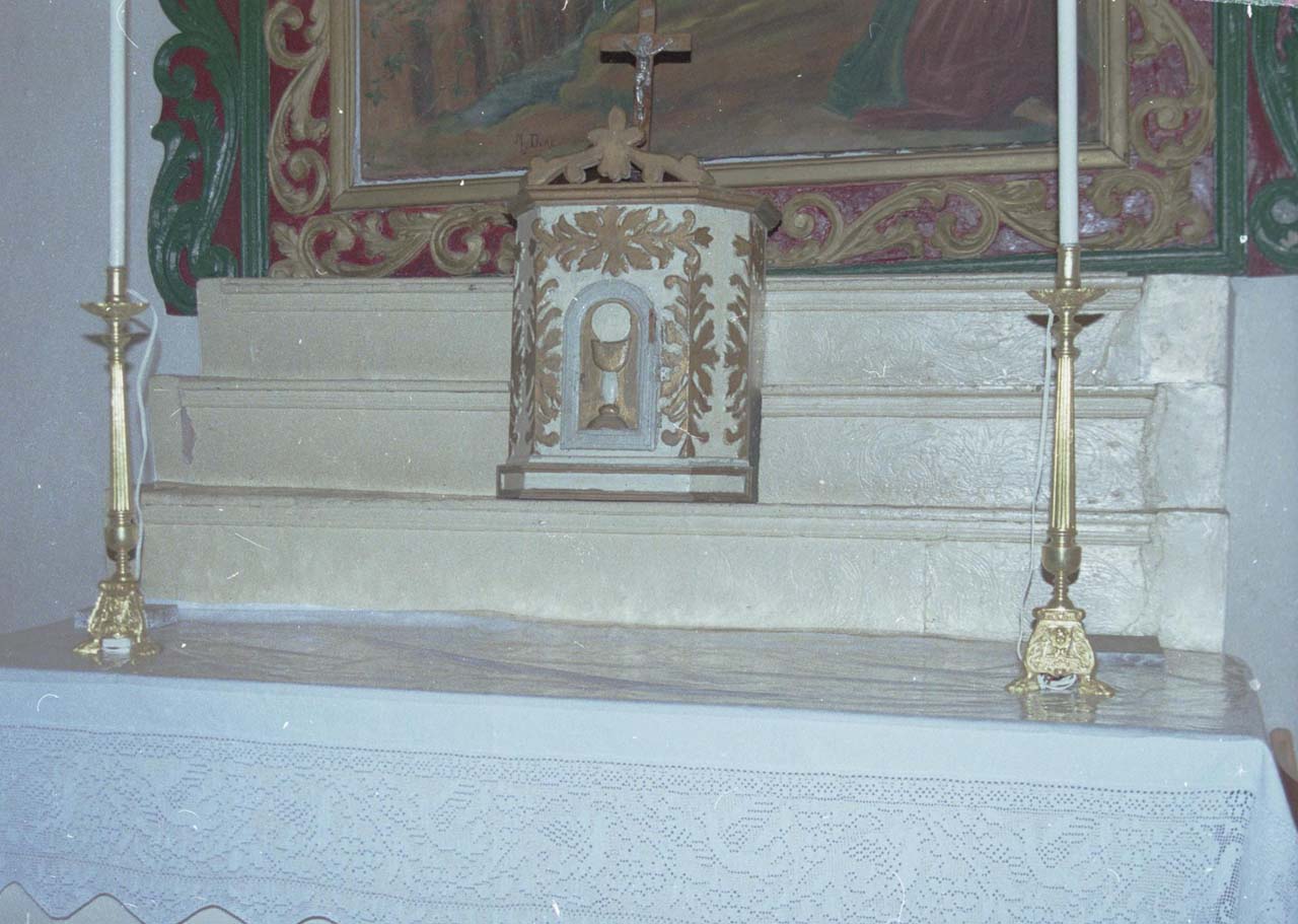 gradino d'altare - bottega sassarese (prima metà sec. XVIII)