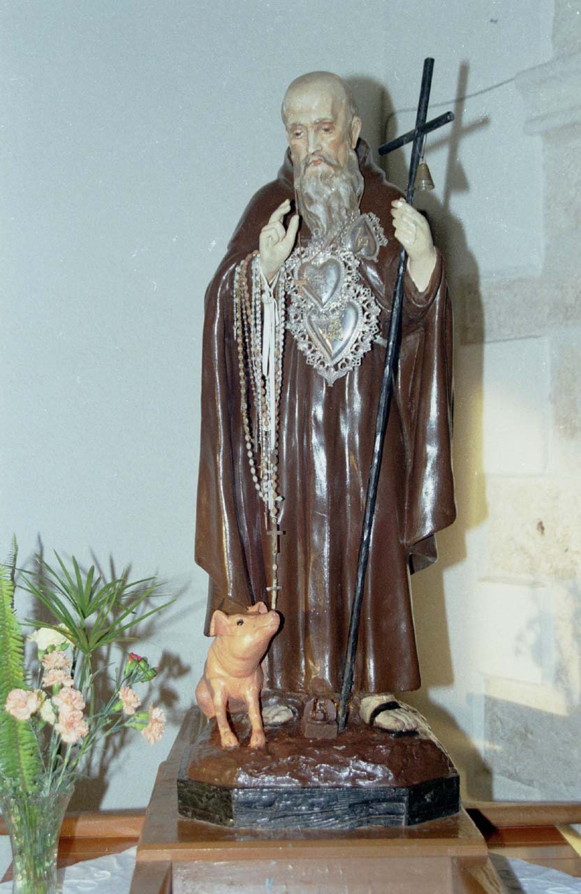 Sant'Antonio Abate (statua) - ambito italiano (primo quarto sec. XX)