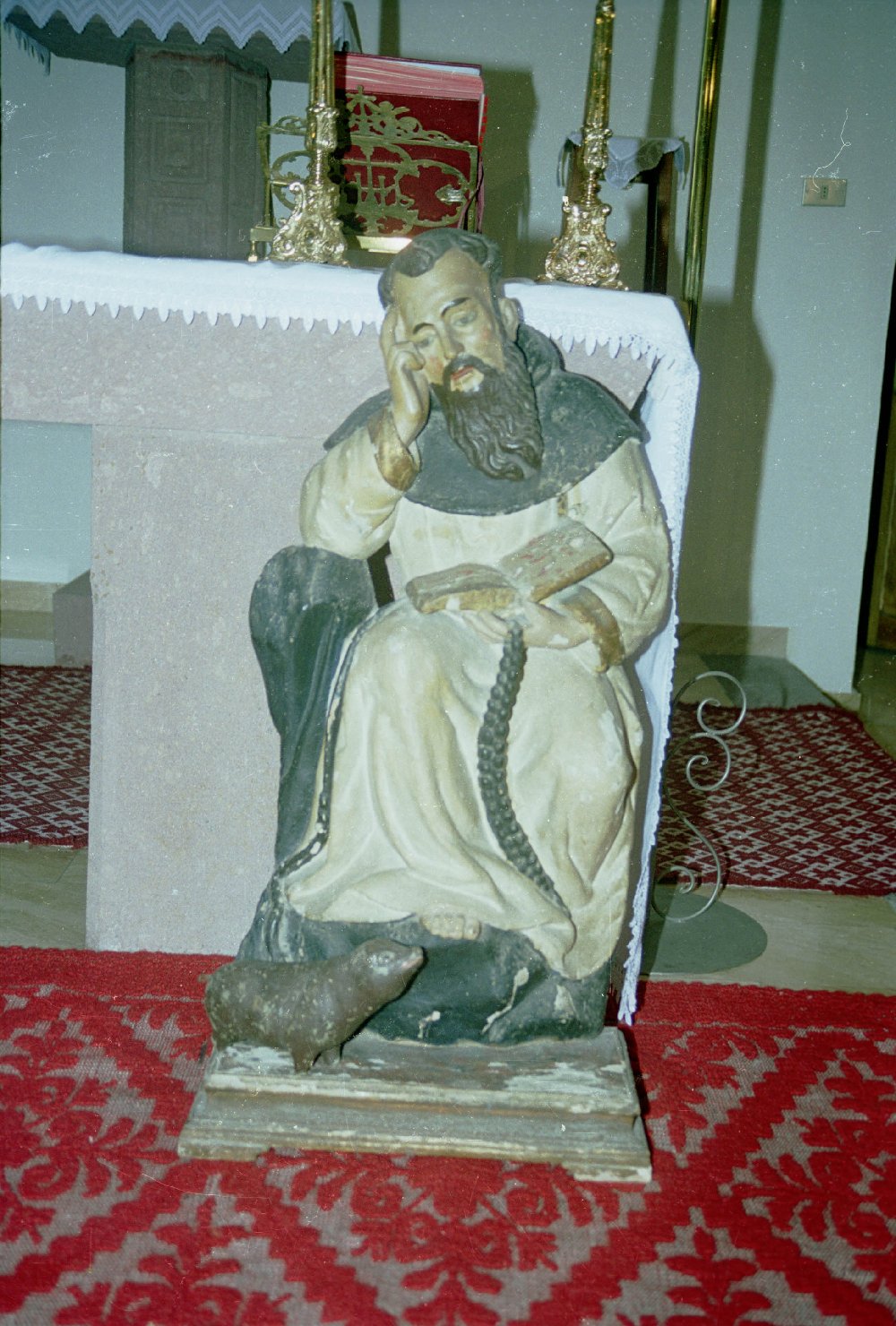 Sant'Antonio Abate (statua) - ambito sardo (prima metà sec. XVIII)