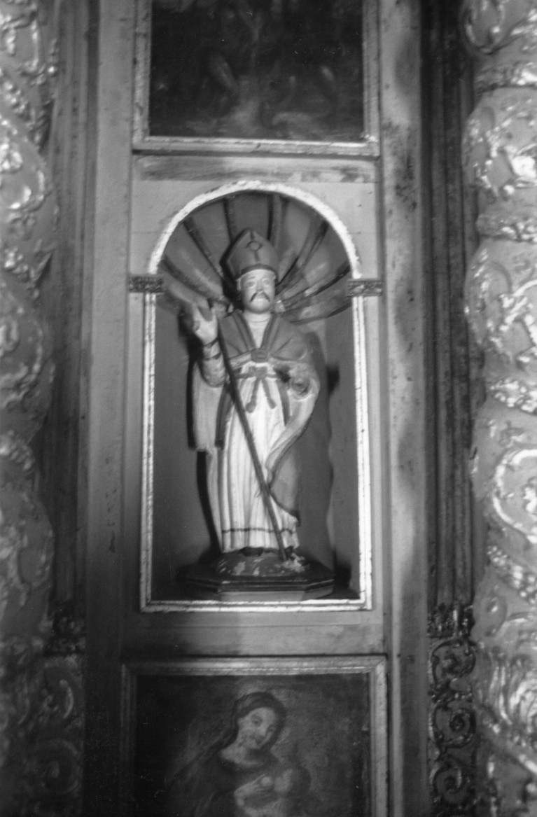 Santo vescovo (statua) - bottega sarda (fine/ inizio secc. XIX/ XX)