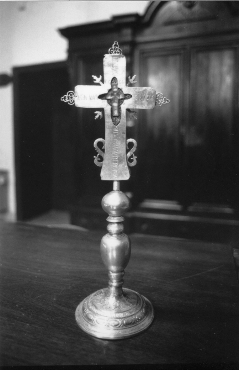 reliquiario - a croce - bottega sarda (sec. XVIII)