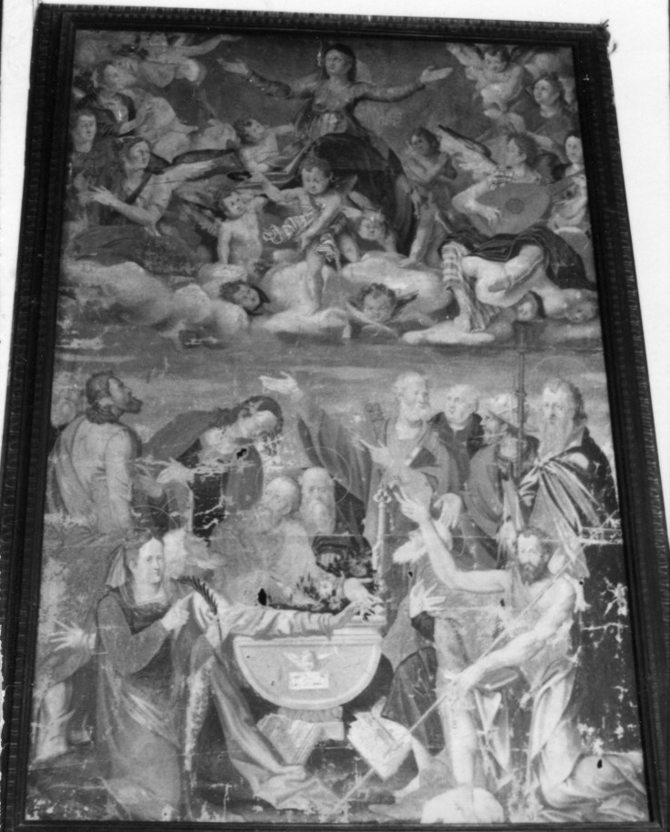 assunzione della Madonna (dipinto) di Lusso Andrea (fine sec. XVI)