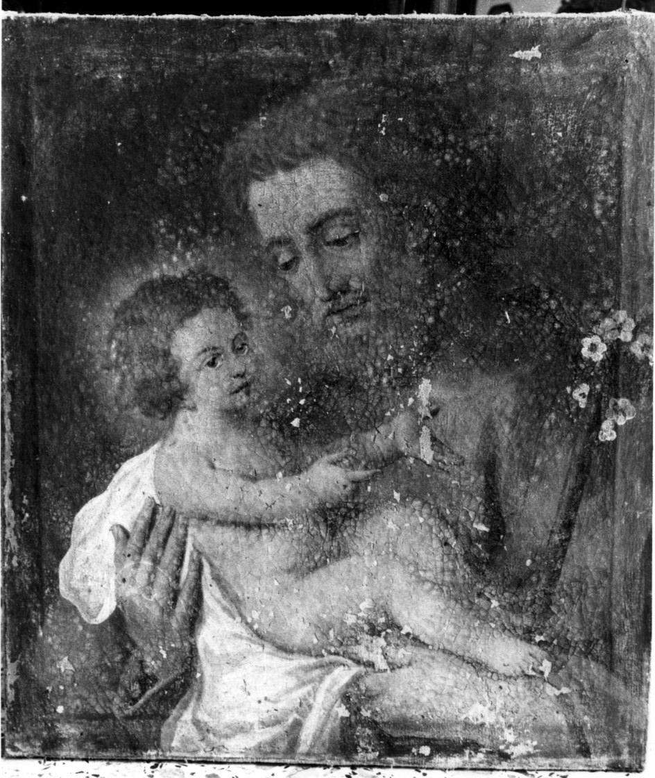 San Giuseppe e Gesù Bambino (dipinto) - ambito sardo (metà sec. XIX)