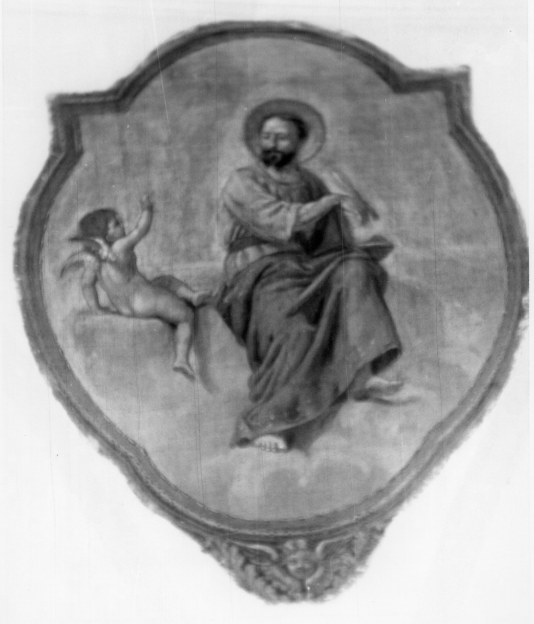 San Matteo Evangelista (dipinto) di Scherer Emilio (attribuito) (sec. XIX)